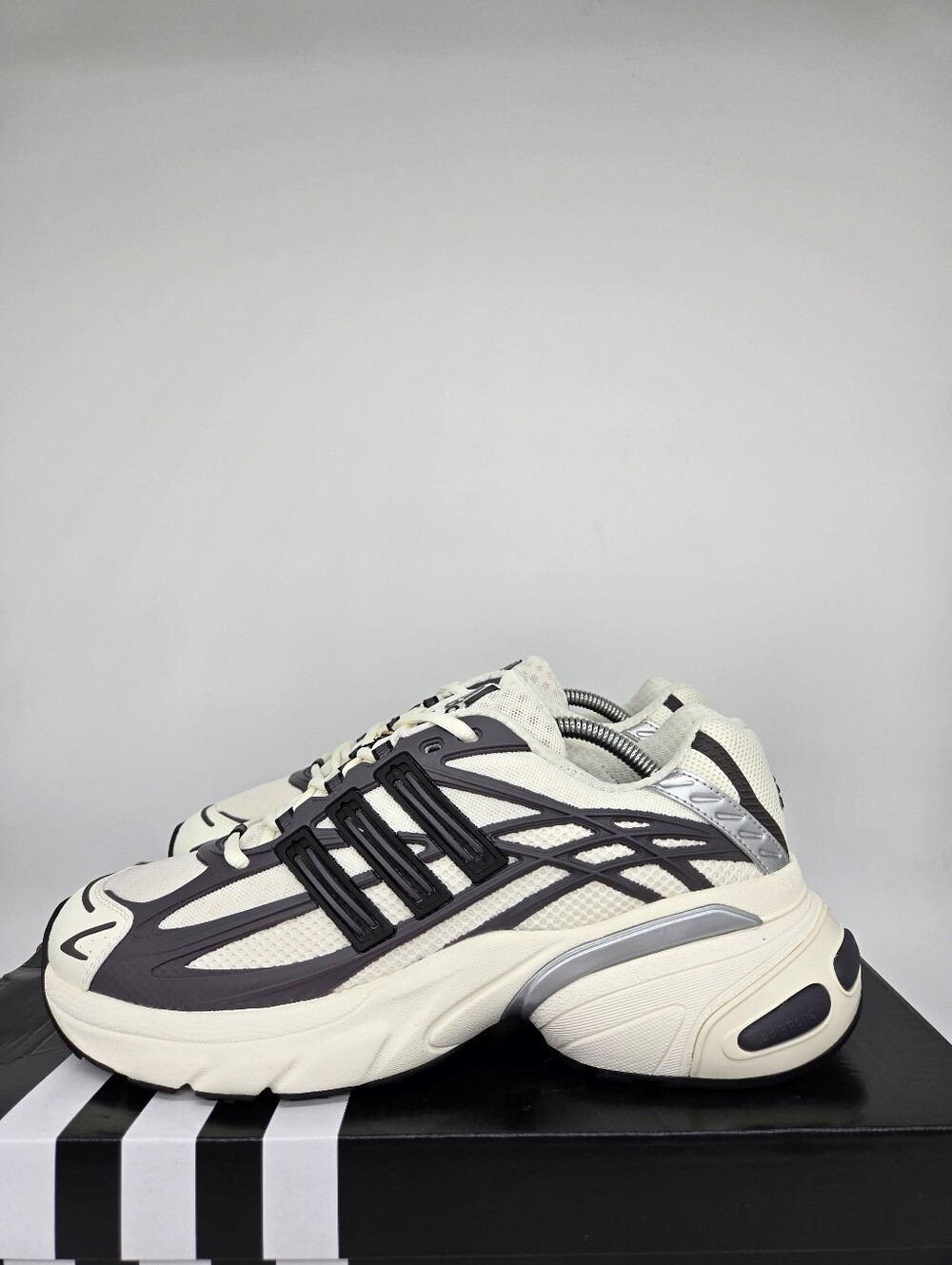adidas Men's Adistar XLG 2.0 KJ7895 Grey Strata Off White Shoes Size 10